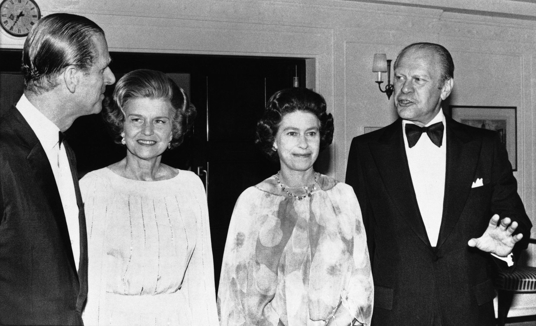 1976: Prince Philip, Betty Ford, Queen Elizabeth II and Gerald Ford